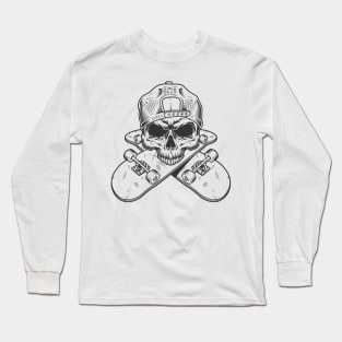 Skull Skate Chomp Long Sleeve T-Shirt